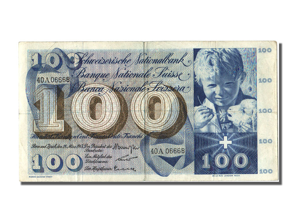 bankovec, 
  
  Švica, 
  
  100 frankov