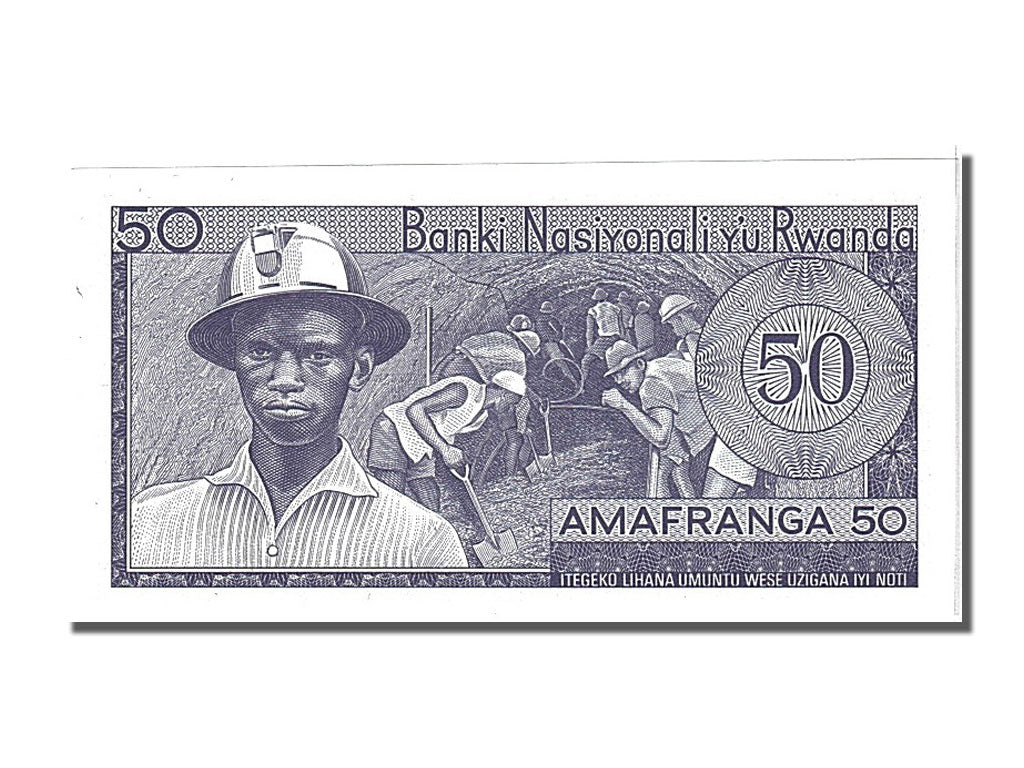 bankovec, 
  
  Ruanda, 
  
  50 frankov