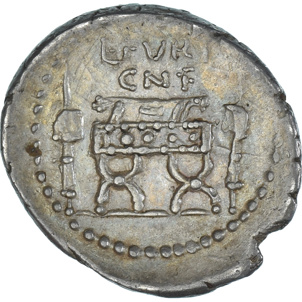 kovanec, 
  
  L. Furius Brocchus, 
  
  Denarius