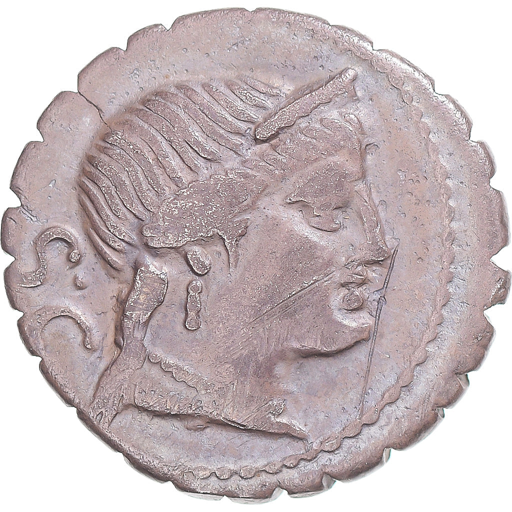 kovanec, 
  
  Naevia, 
  
  Denarius Serratus