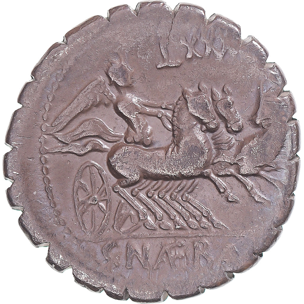 kovanec, 
  
  Naevia, 
  
  Denarius Serratus