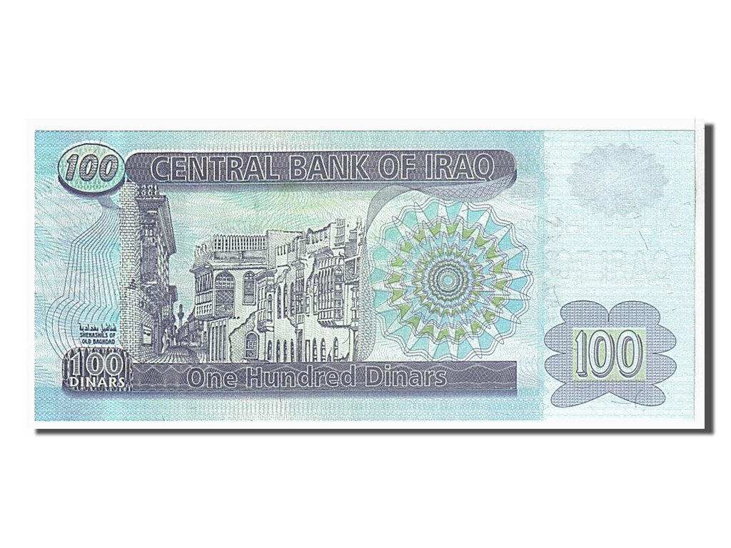 bankovec, 
  
  Irak, 
  
  100 dinarjev