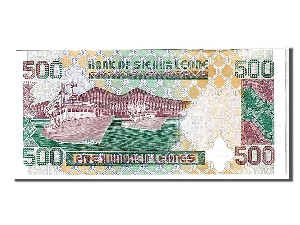 bankovec, 
  
  Sierra Leone, 
  
  500 leonov