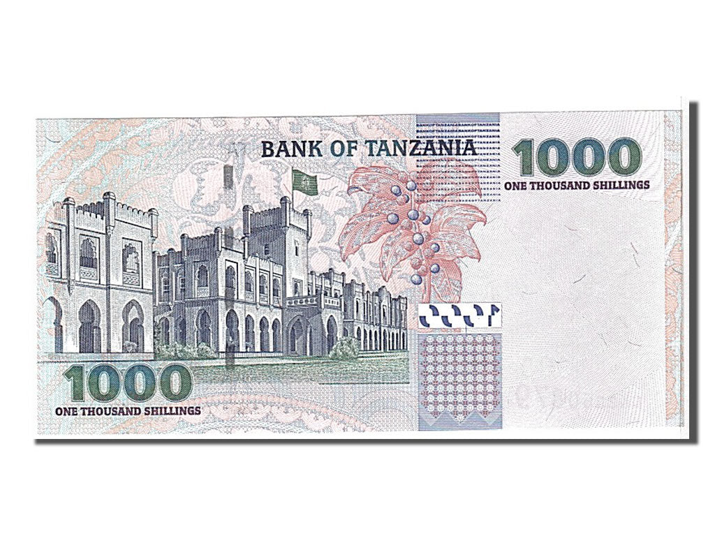 bankovec, 
  
  Tanzanija, 
  
  1000 šilingov