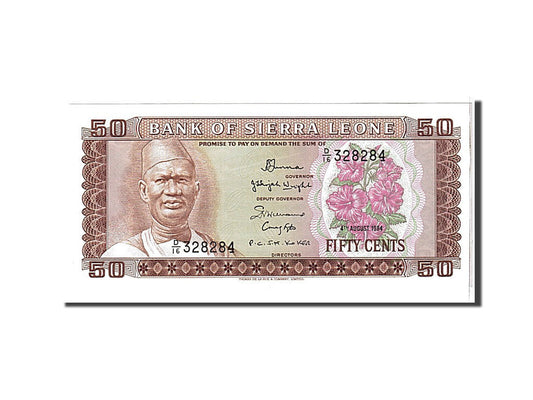 bankovec, 
  
  Sierra Leone, 
  
  50 centov