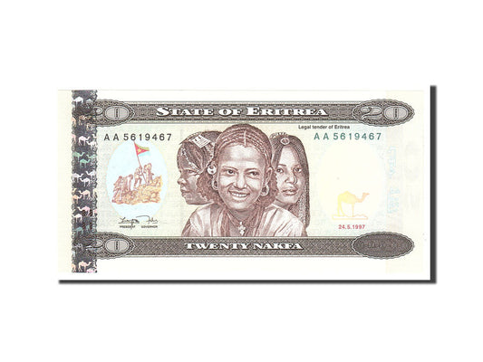 bankovec, 
  
  Eritreja, 
  
  20 Nakfa