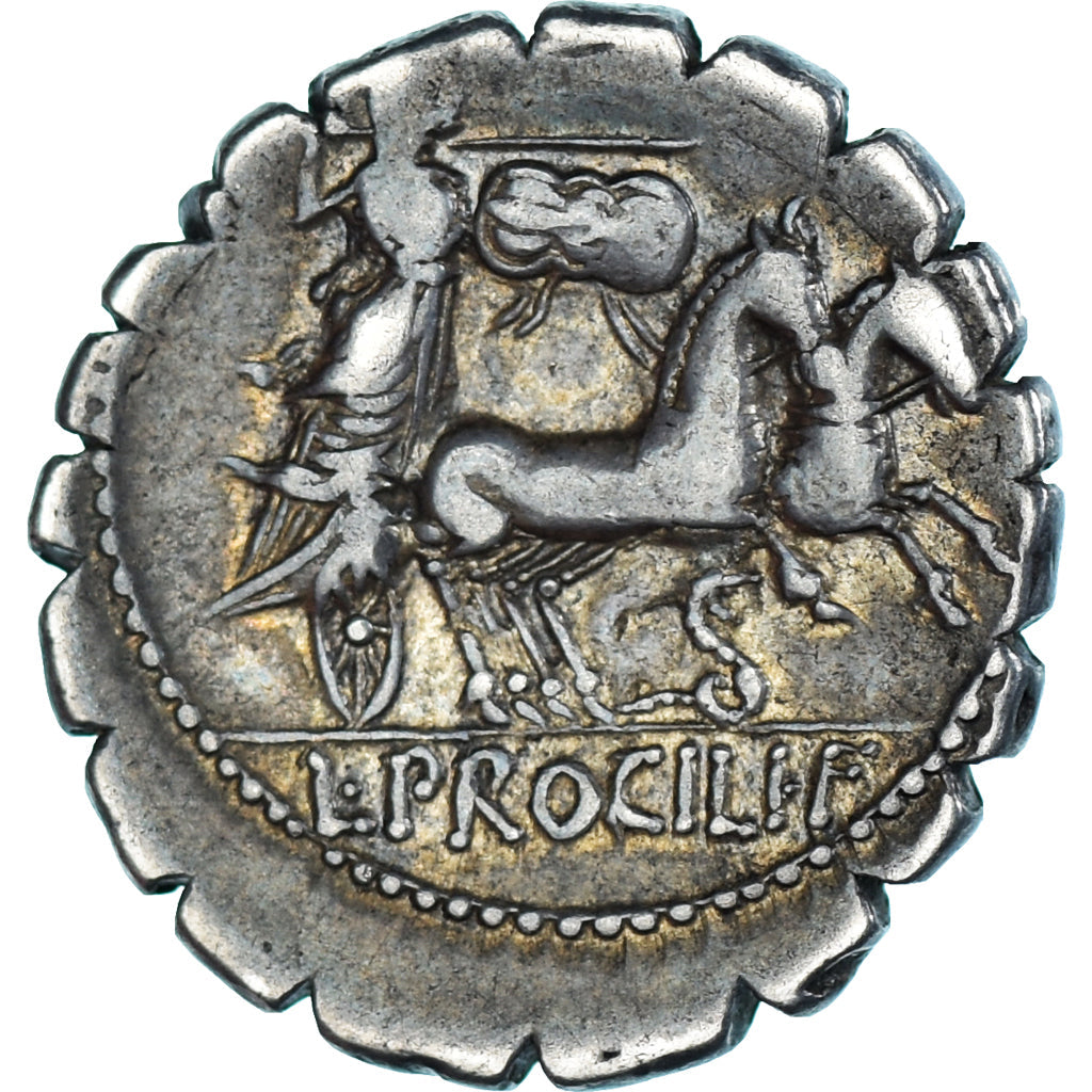 kovanec, 
  
  Procilia, 
  
  Denarius Serratus