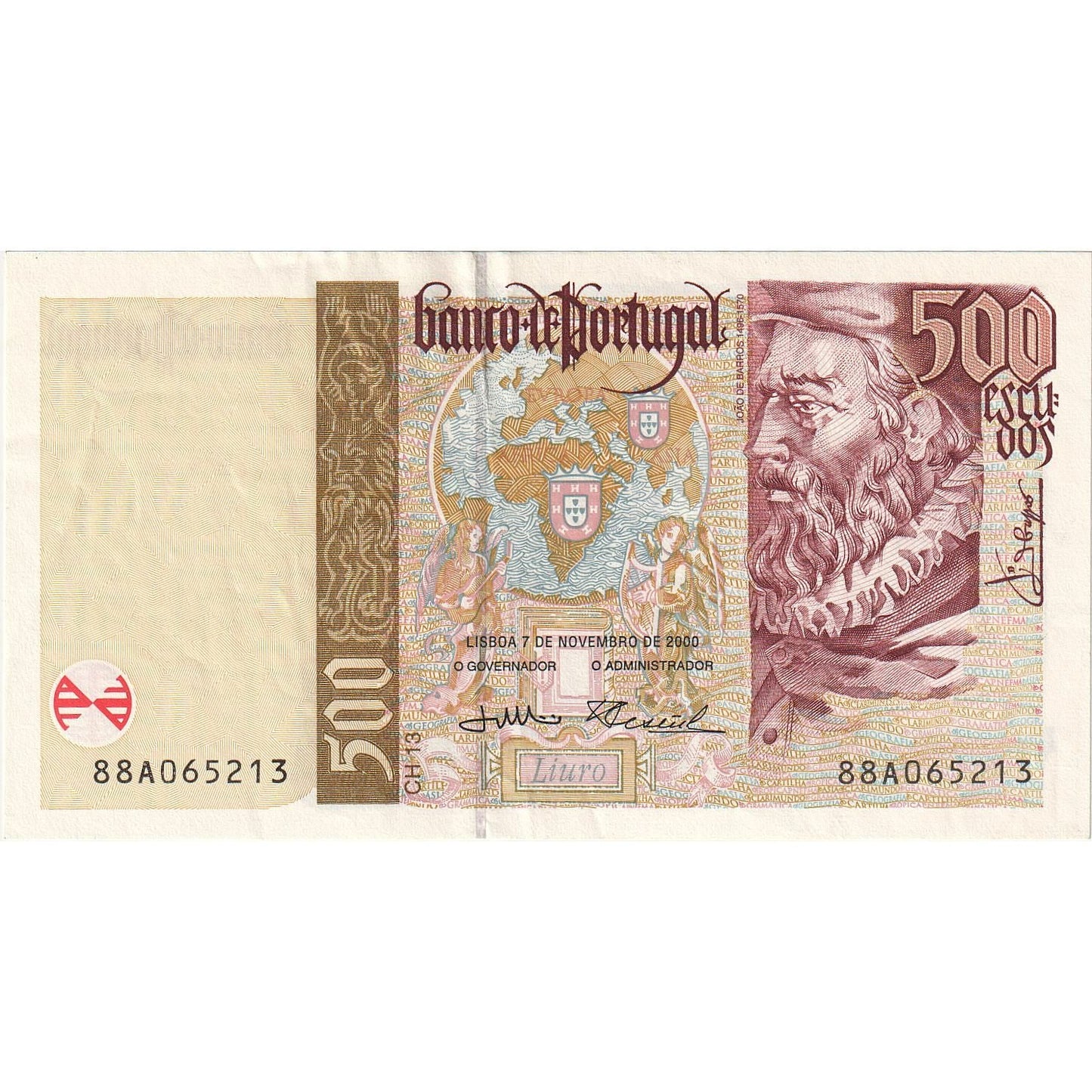 Portugalska, 
  
  500 eskudov, 
  
  2000-11-07