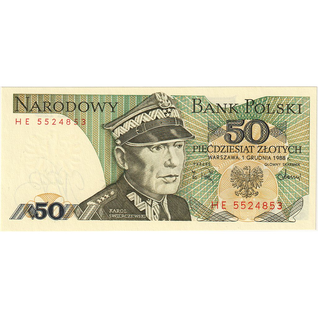 bankovec, 
  
  Poljska, 
  
  50 zlotov