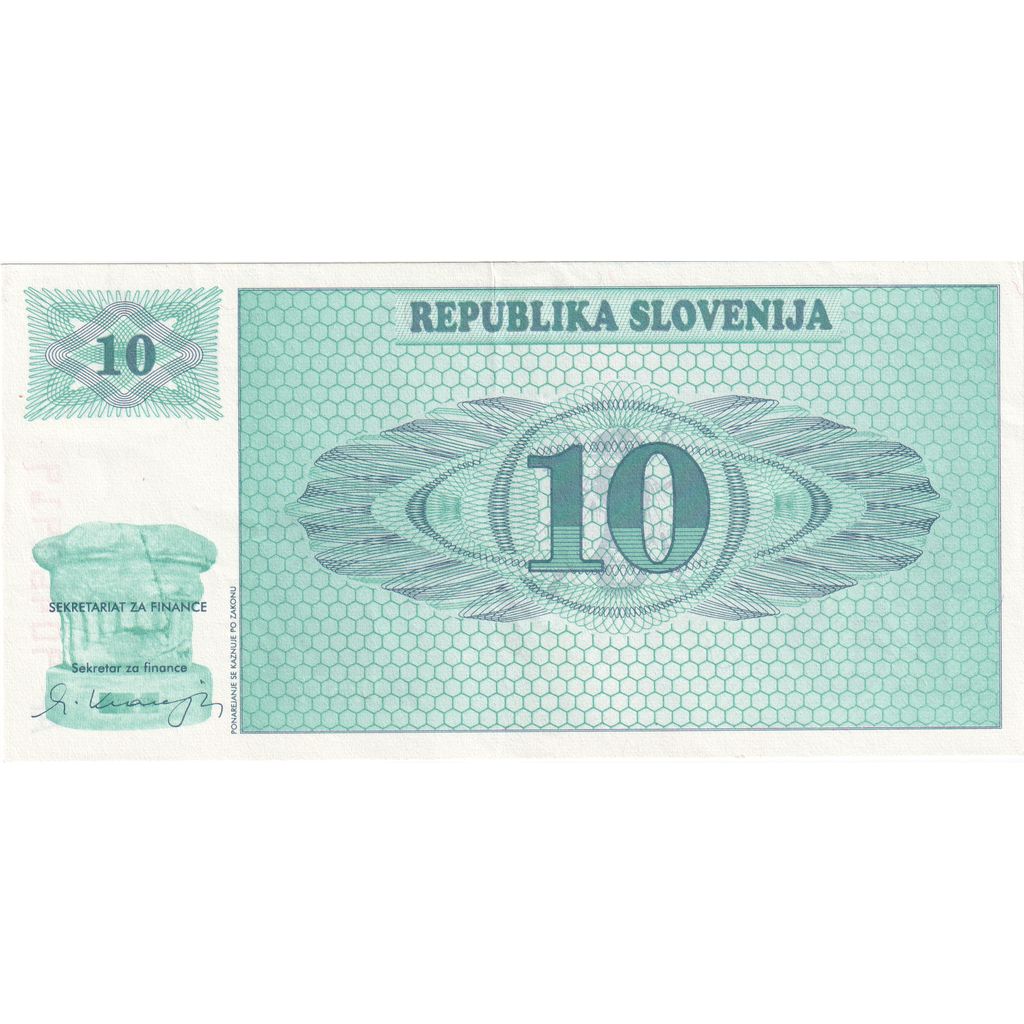 Slovenija, 
  
  10 (Tolarjev), 
  
  AU (55-58)