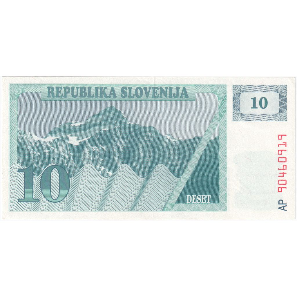 Slovenija, 
  
  10 (Tolarjev), 
  
  AU (55-58)