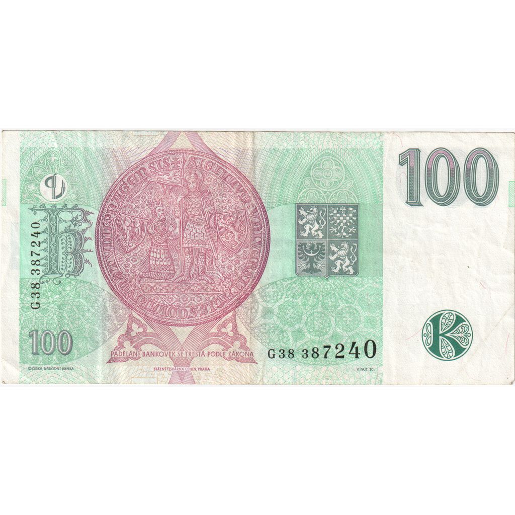 Češka, 
  
  100 korunov, 
  
  AU (50-53)