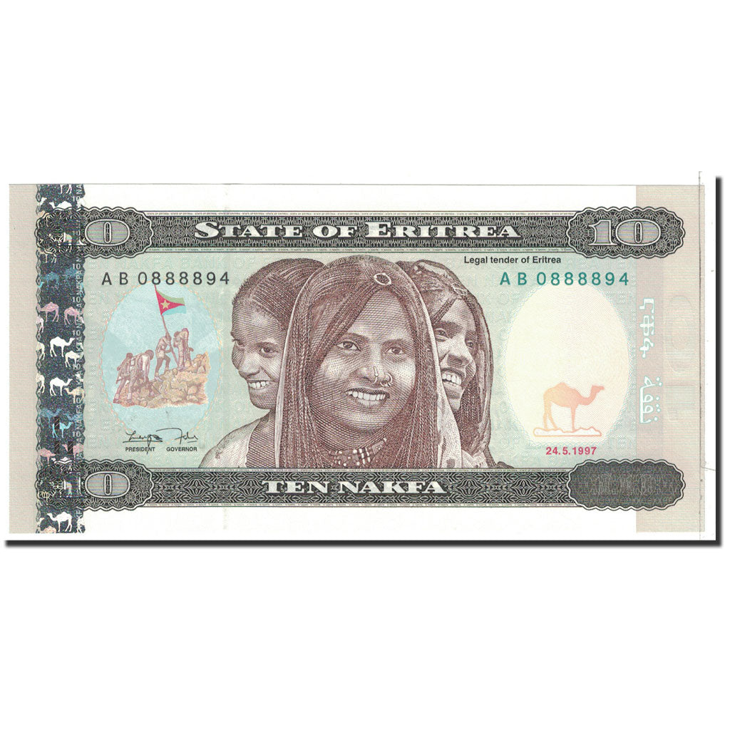 bankovec, 
  
  Eritreja, 
  
  10 Nakfa