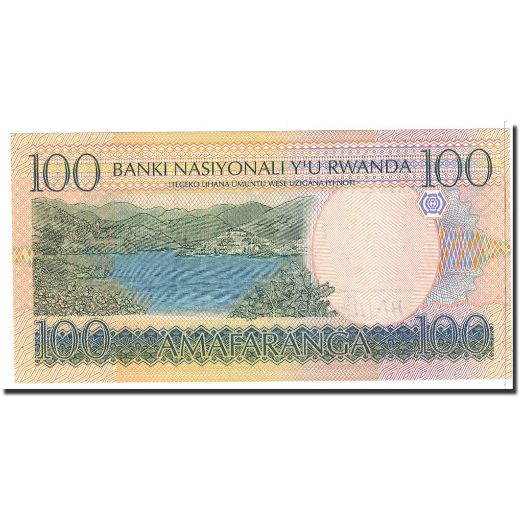 bankovec, 
  
  Ruanda, 
  
  100 frankov