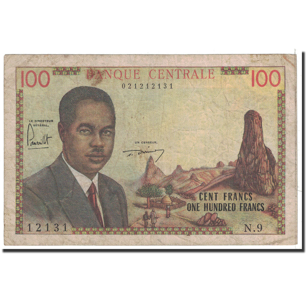 bankovec, 
  
  Kamerun, 
  
  100 frankov