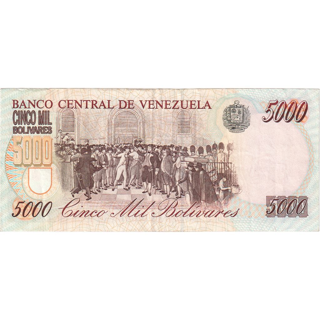 Venezuela, 
  
  5000 bolivarjev, 
  
  1997