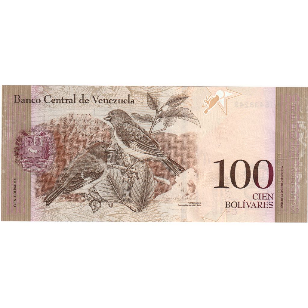 Venezuela, 
  
  100 bolivarjev, 
  
  2014