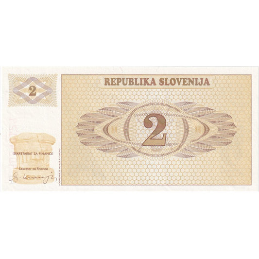 Slovenija, 
  
  2 (Tolarjev), 
  
  1990