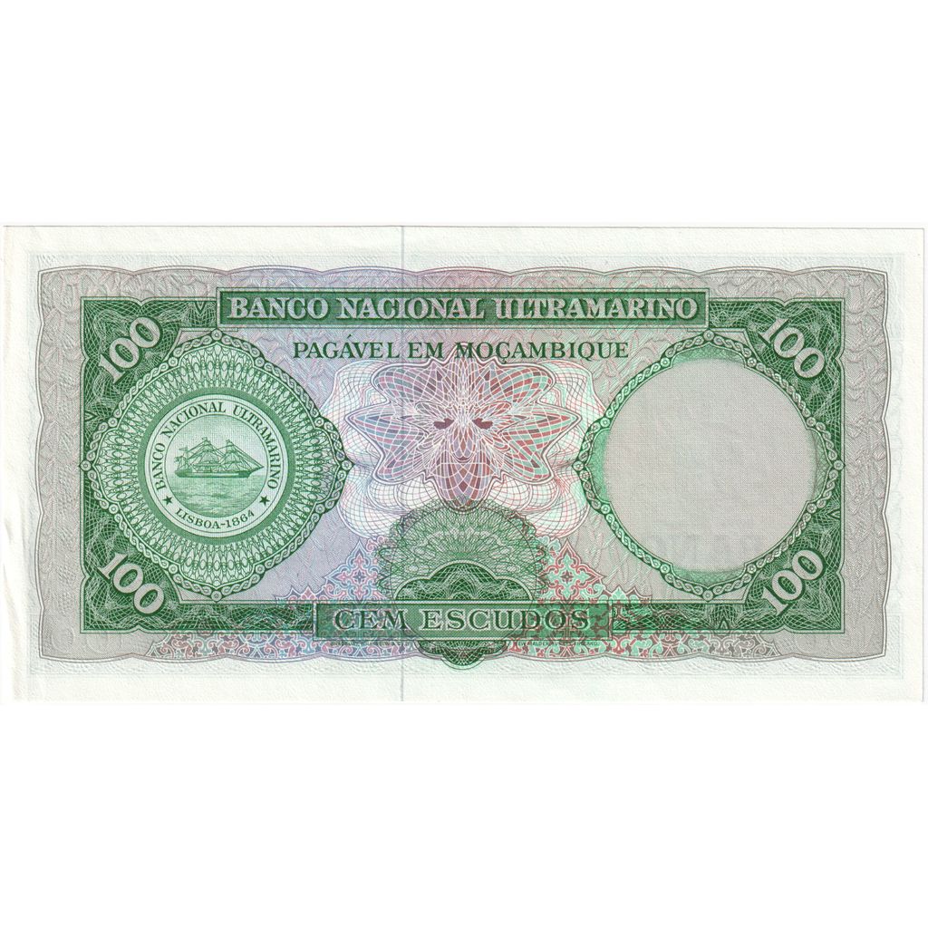 Mozambik, 
  
  100 eskudov, 
  
  1961