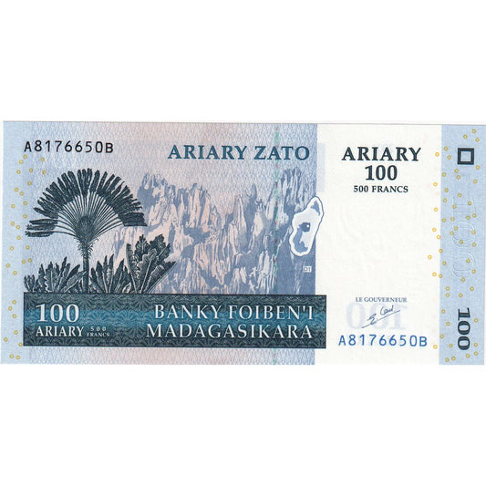 Madagaskar, 
  
  100 ariarjev, 
  
  2004