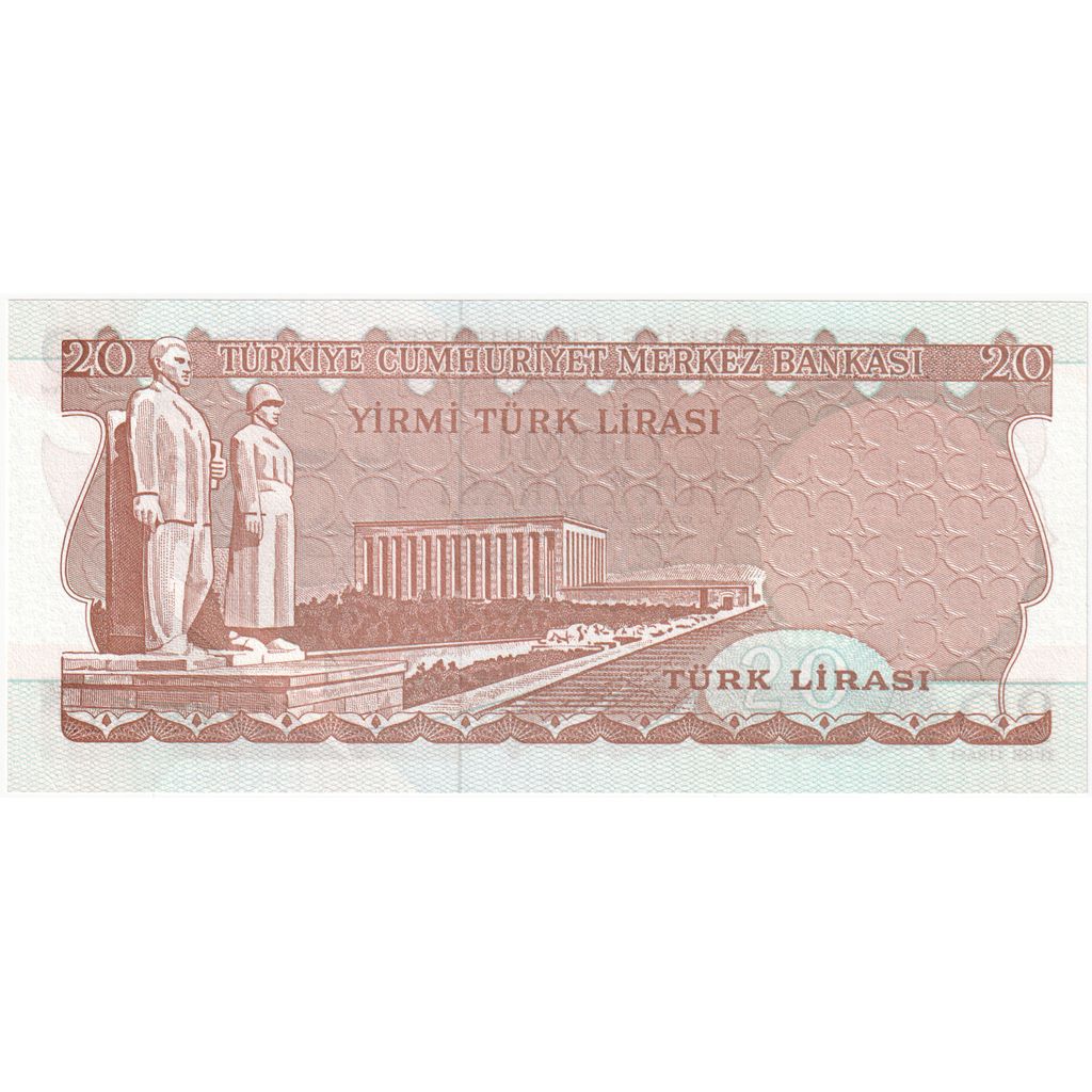 Turčija, 
  
  20 lir, 
  
  UNC (65-70)