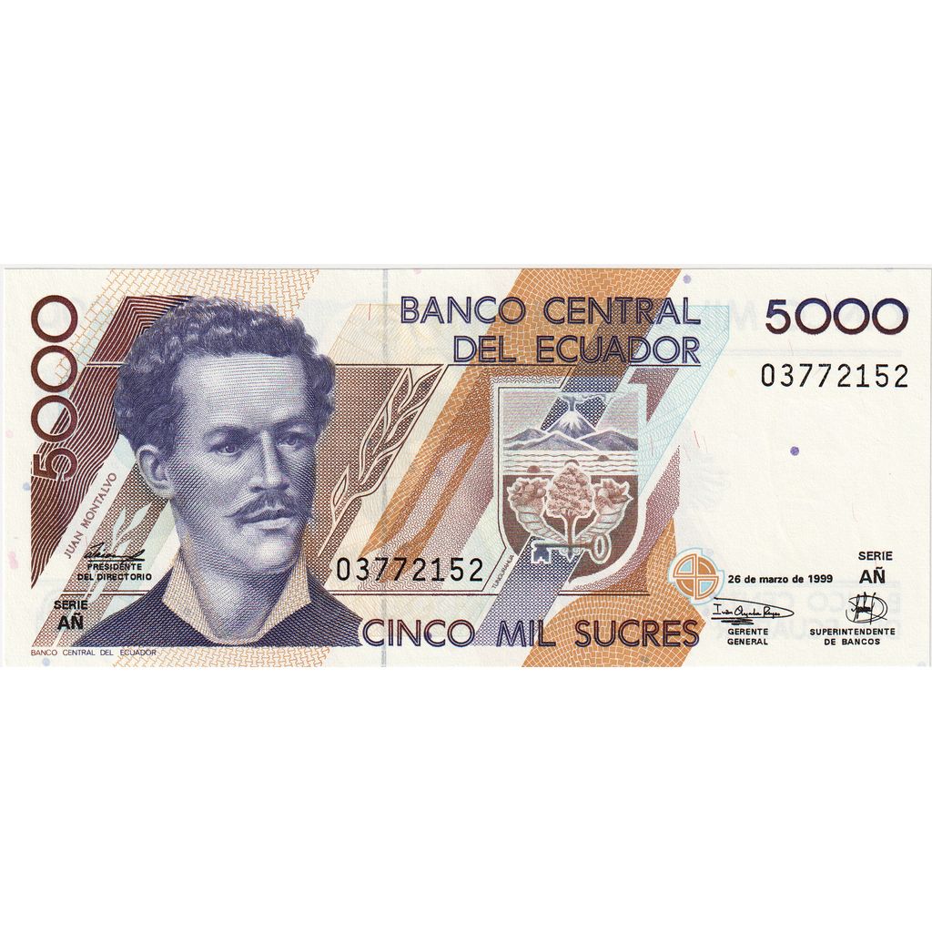 Ekvador, 
  
  5000 Sucrejev, 
  
  1999-03-26