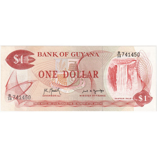 Gvajana, 
  
  1 dolar, 
  
  UNC (65-70)