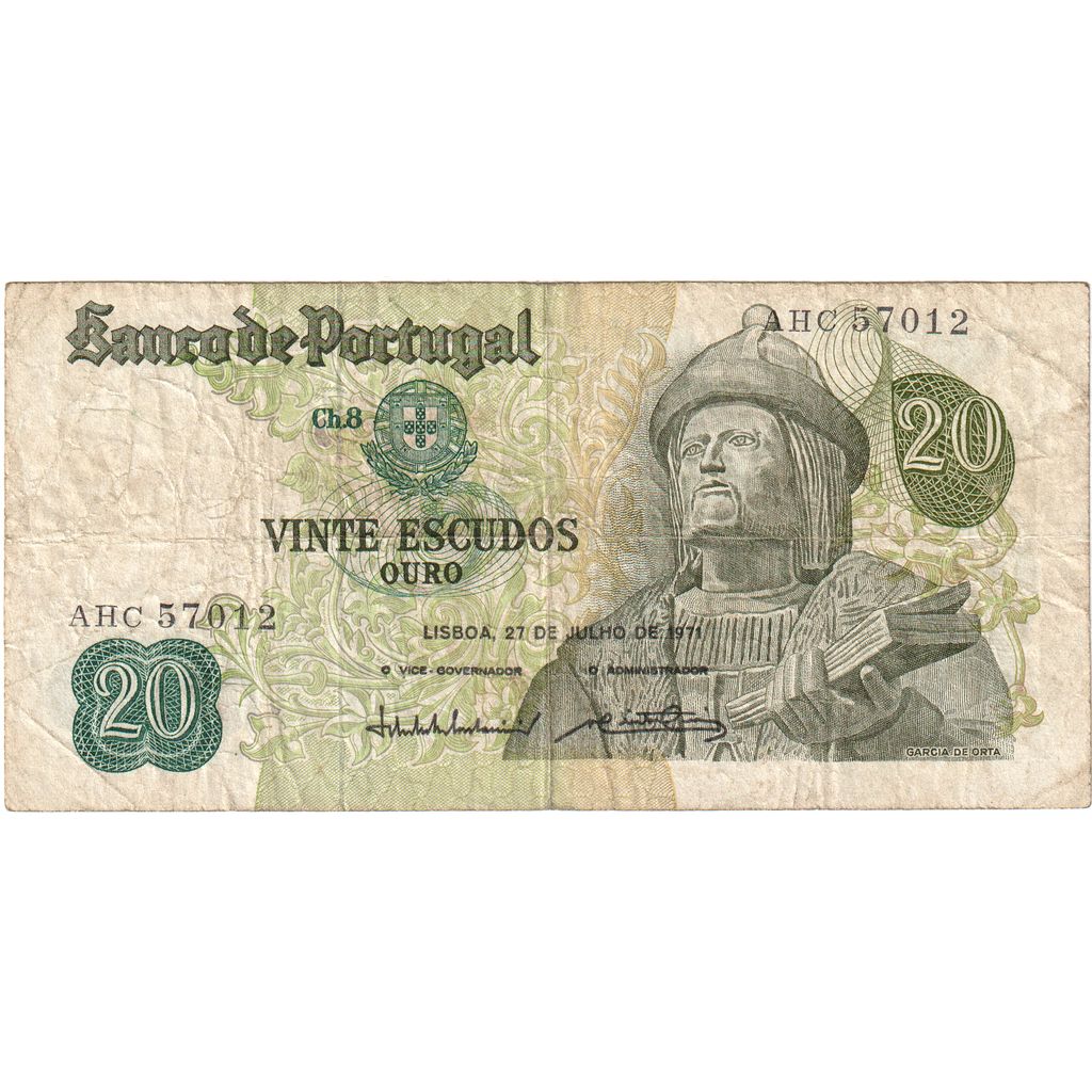 Portugalska, 
  
  20 eskudov, 
  
  1971-07-27