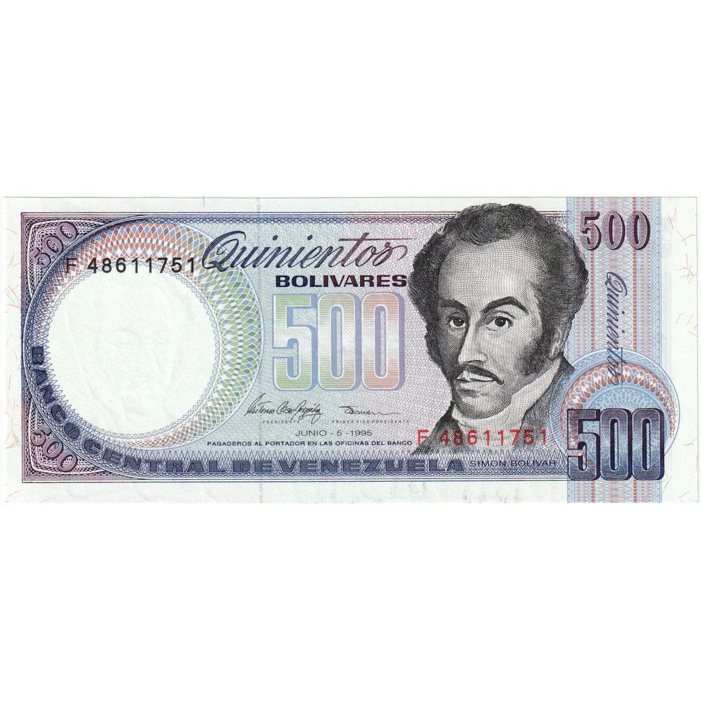 Venezuela, 
  
  500 bolivarjev, 
  
  1995-06-05