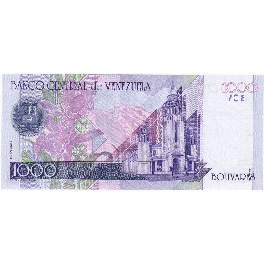 Venezuela, 
  
  1000 bolivarjev, 
  
  1998-09-10