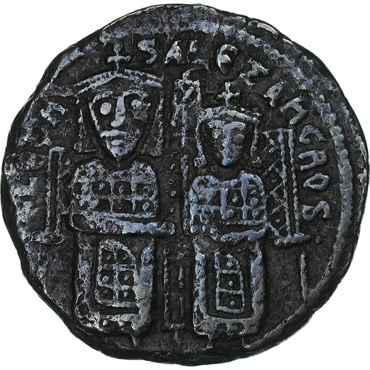 Leon VI in Aleksander, 
  
  Follis, 
  
  886-912