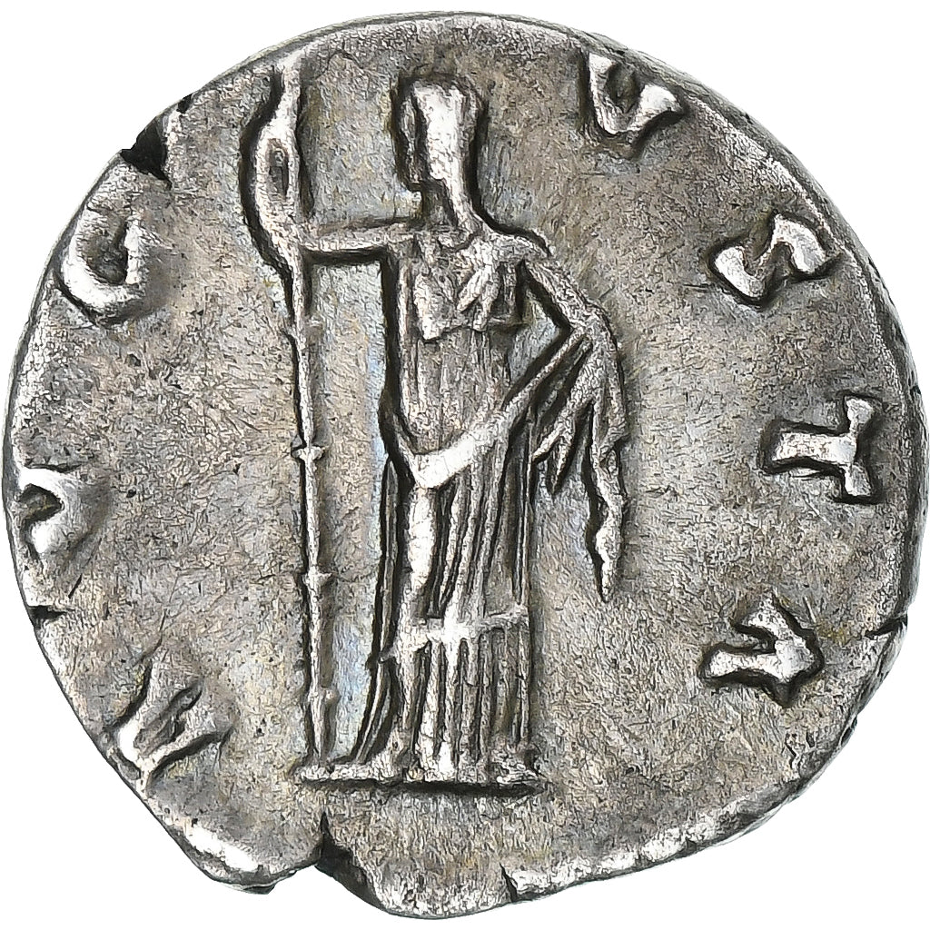 Diva Faustina I., 
  
  denar, 
  
  141