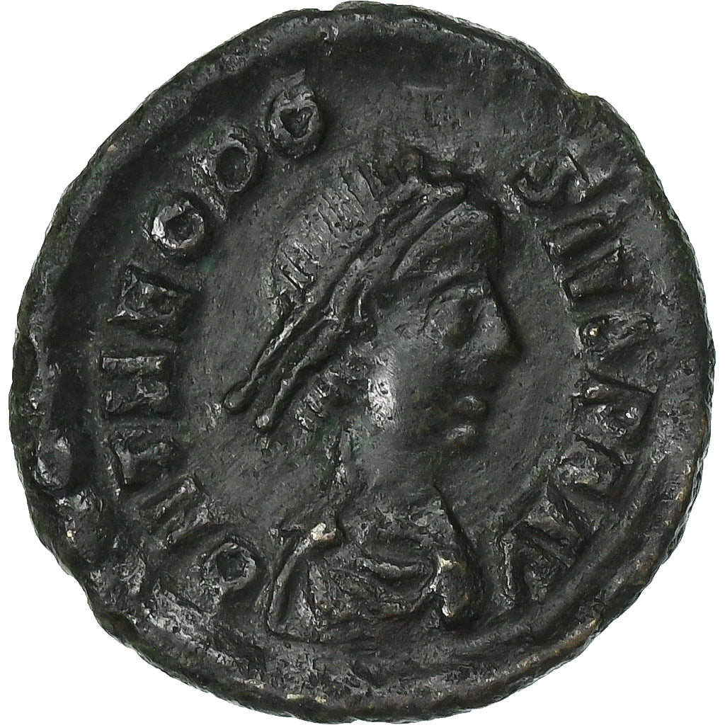 Teodozij I., 
  
  Follis, 
  
  384-387