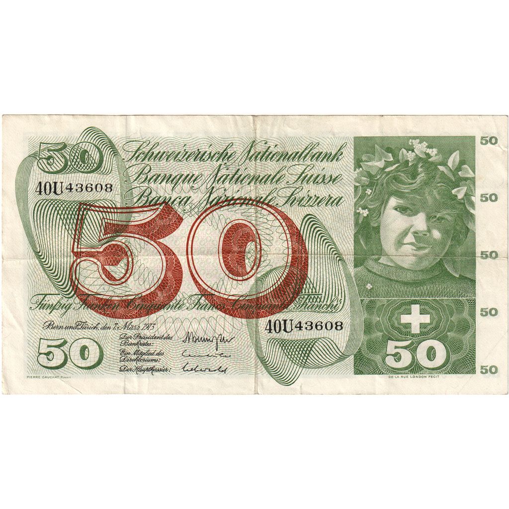 Švica, 
  
  50 frankov, 
  
  1969-01-15