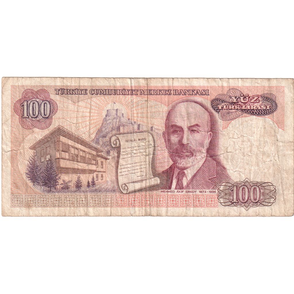 Turčija, 
  
  100 lir, 
  
  1970-01-14