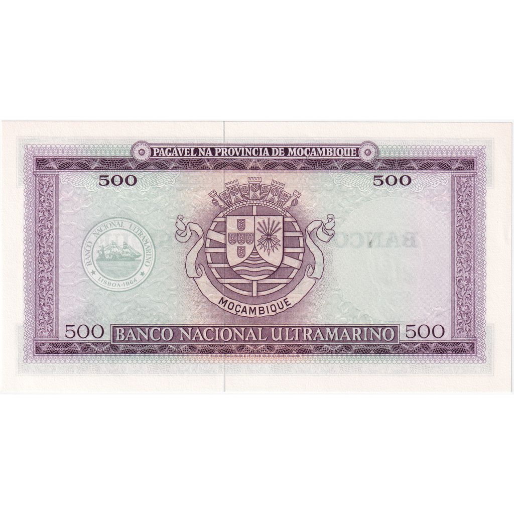 Mozambik, 
  
  500 eskudov, 
  
  1967-03-22