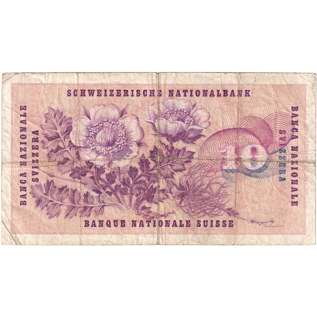 Švica, 
  
  10 frankov, 
  
  1961-10-26