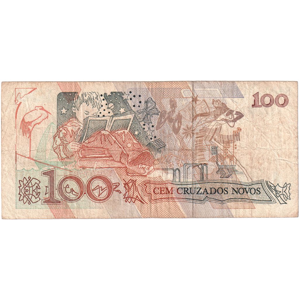 Brazilija, 
  
  100 Cruzeirov, 
  
  VF (20-25)