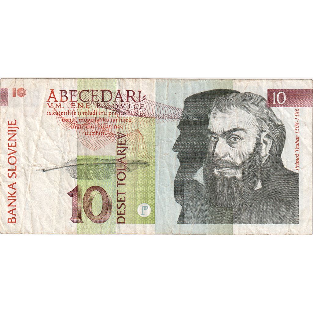 Slovenija, 
  
  10 Tolarjev, 
  
  1992-01-15