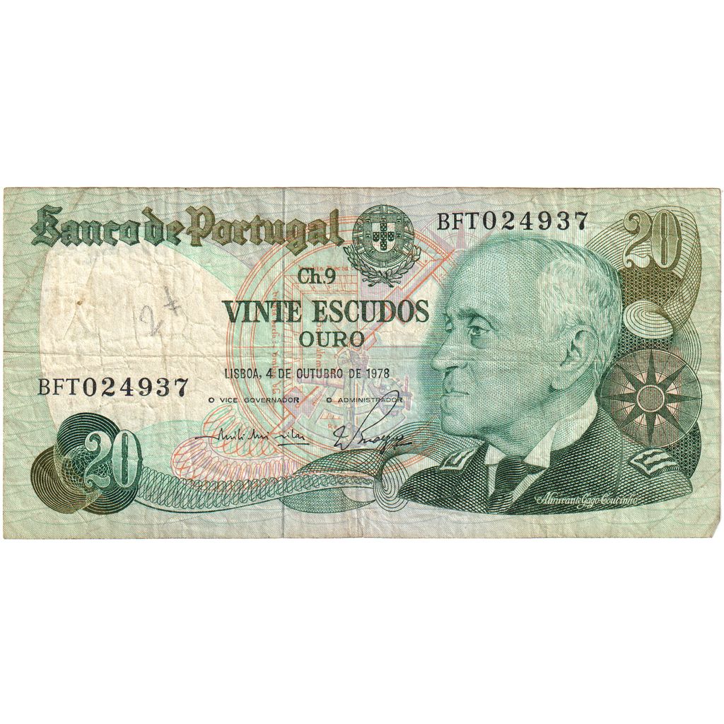 Portugalska, 
  
  20 eskudov, 
  
  1978-10-04