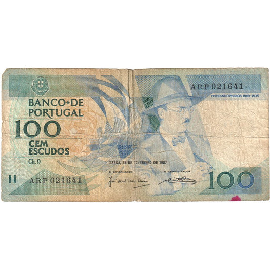 Portugalska, 
  
  100 eskudov, 
  
  1987-02-12