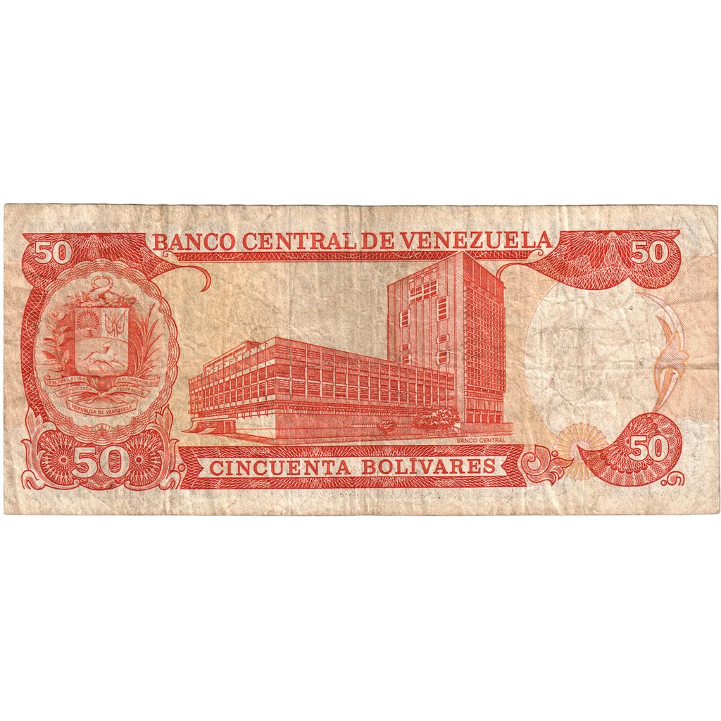 Venezuela, 
  
  50 bolivarjev, 
  
  1990-05-31