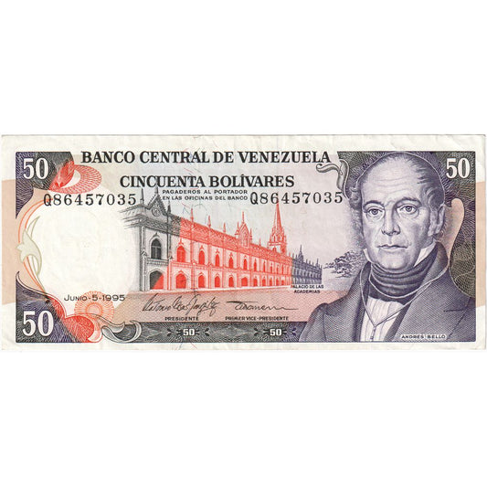 Venezuela, 
  
  50 bolivarjev, 
  
  1995-06-05