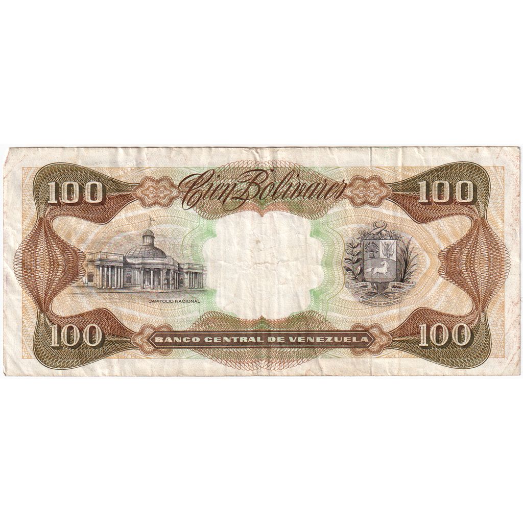 Venezuela, 
  
  100 bolivarjev, 
  
  1992-12-08