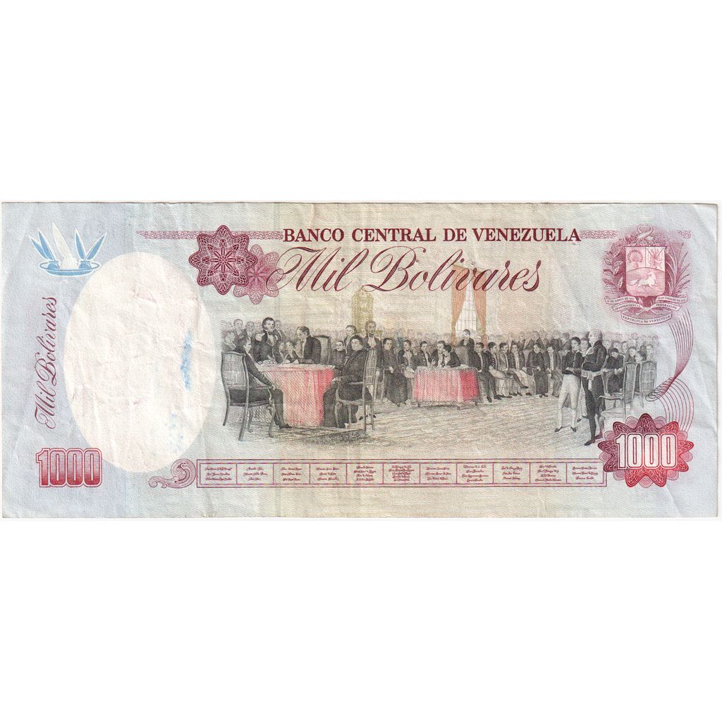 Venezuela, 
  
  1000 bolivarjev, 
  
  1991-08-08