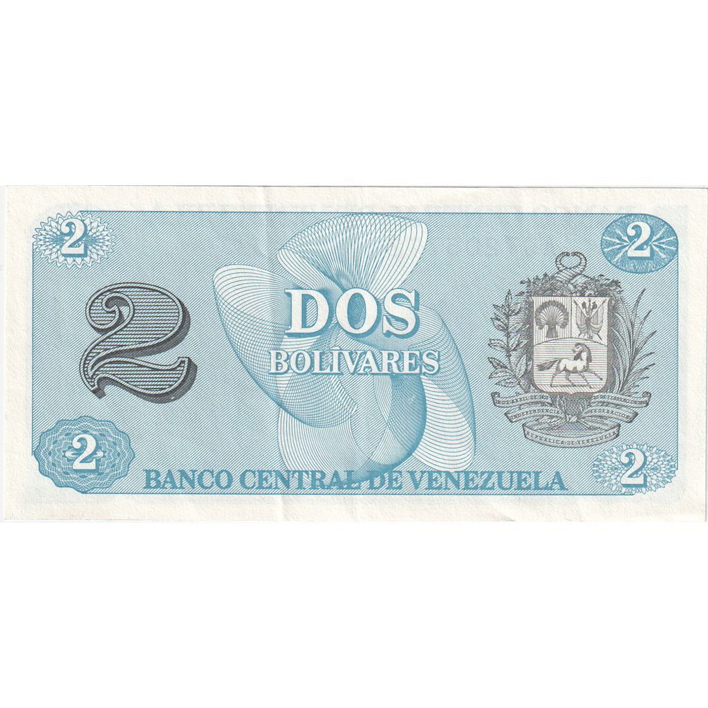 Venezuela, 
  
  2 Bolivares, 
  
  1989-10-05