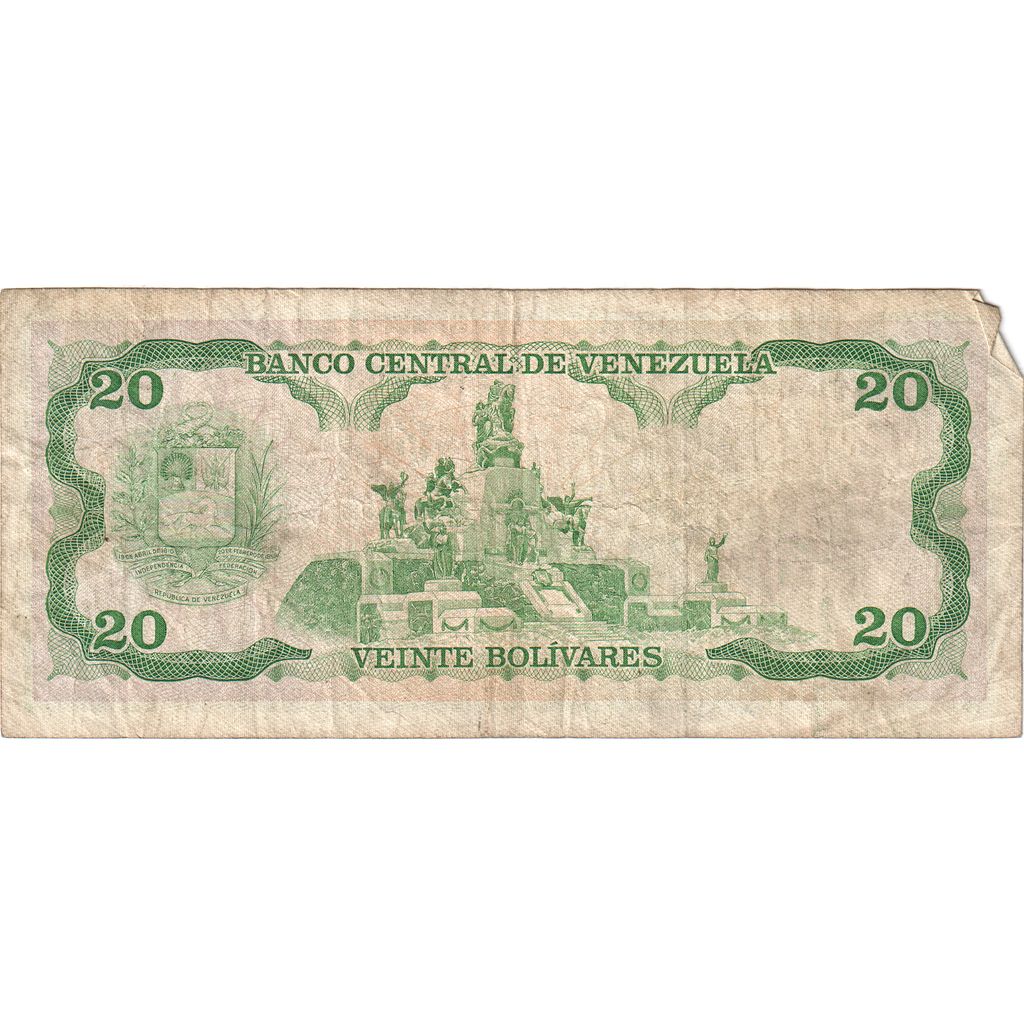 Venezuela, 
  
  20 Bolivarjev, 
  
  1989-09-07