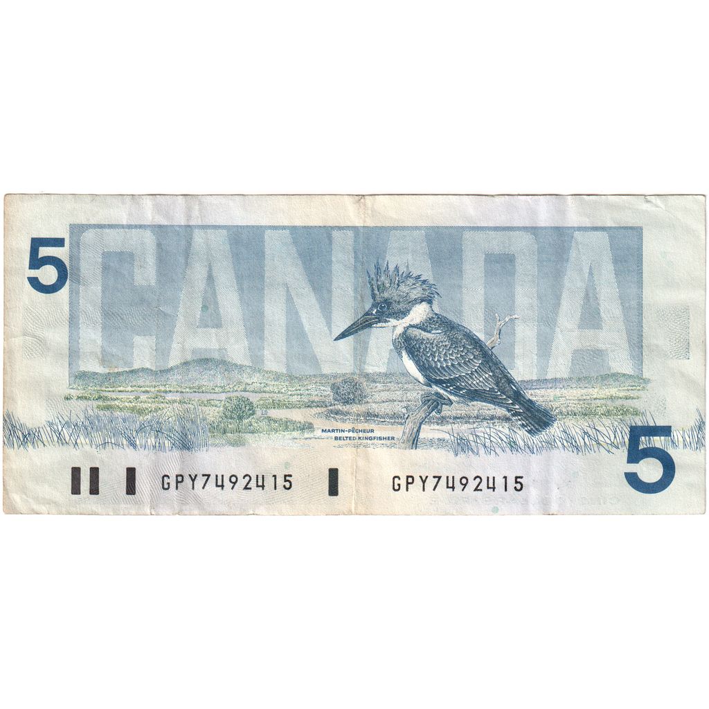 Kanada, 
  
  5 dolarjev, 
  
  EF (40-45)