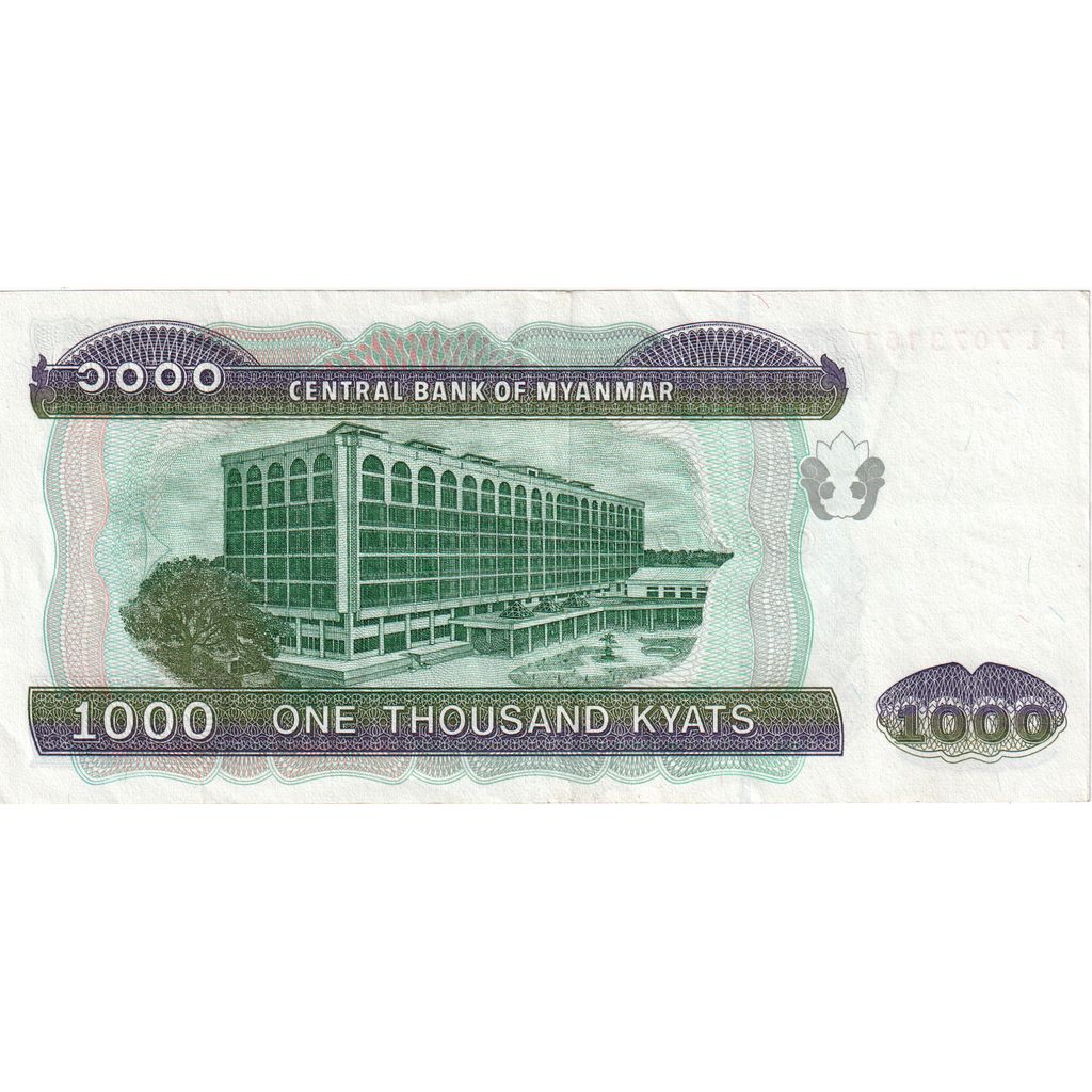 Mjanmar, 
  
  1000 kjatov, 
  
  UNC (63)