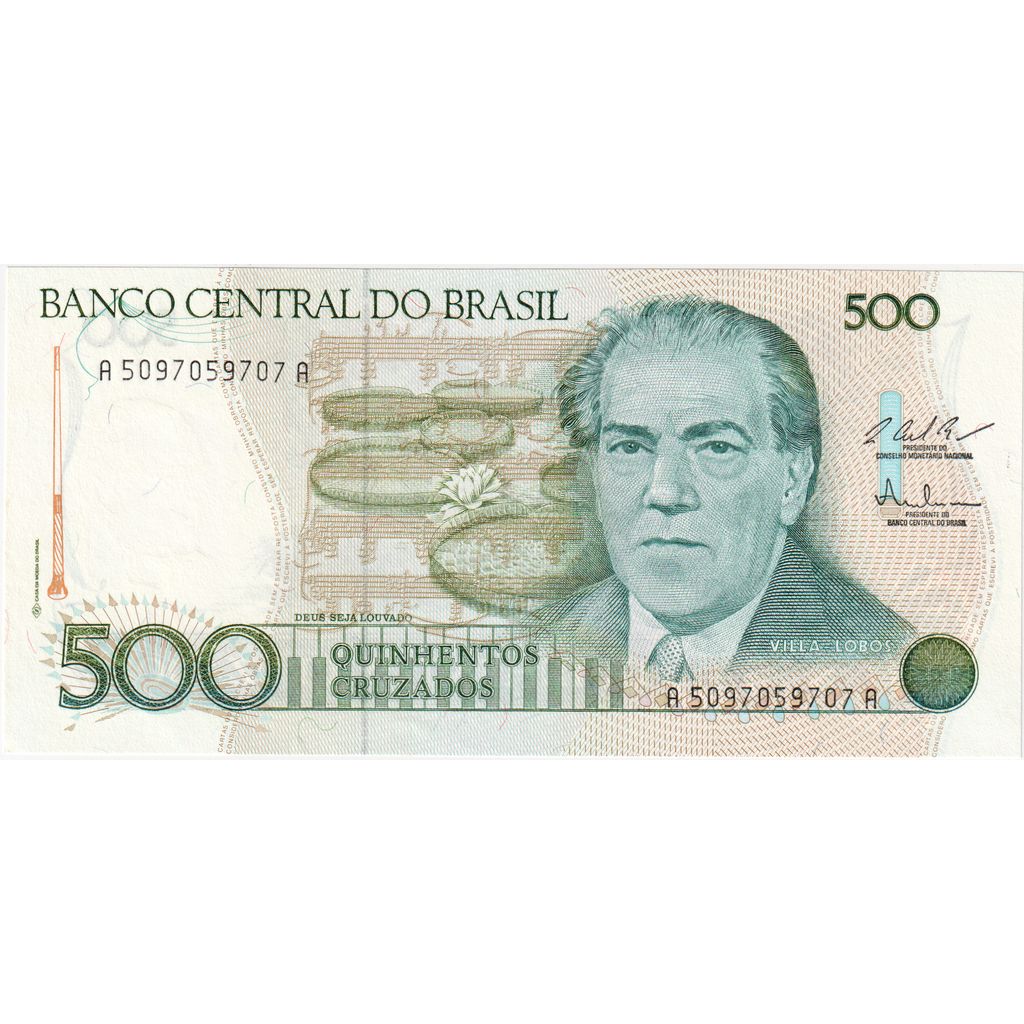 Brazilija, 
  
  500 Cruzados, 
  
  UNC (65-70)